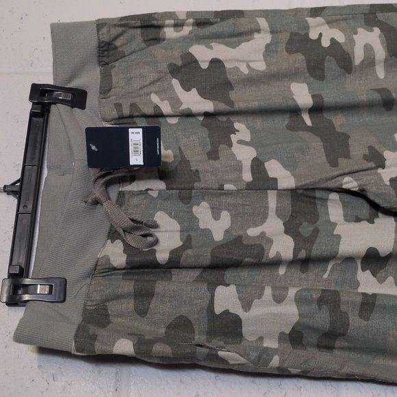 Lucky Brand Linen Blend Camouflage Jogger Pants Size Large NWT - Picture 2 of 9